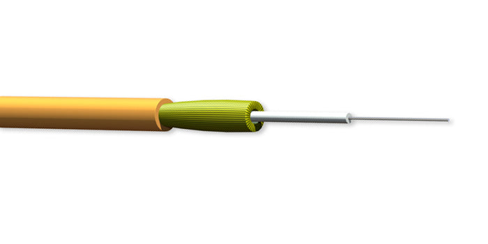 Corning 001T31-31490-24 1 Fiber 1.6 mm Dia Riser OM4 50µm Multi Mode Tight Buffered Cable