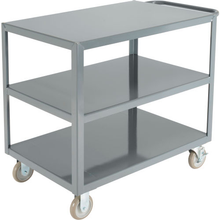 Steel Utility Cart w/3 Shelves 1200 lb Capacity 30"L x 18"W x 35"H 800456