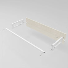 Privacy Panels for Deluxe Glass Showcase Display Cabinet with Storage Drawers - Front Panel White barn Wood Econoco DDKIT1PPSC