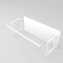 Privacy Panels for Deluxe Display Table Storage Cabinet with Drawers - Front Panel White Econoco DDKIT2PPW