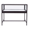 Deluxe Glass Showcase Display Cabinet Black Econoco DDKIT3B