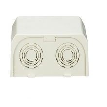 Surface Raceway Off-White Entrance End T45EEIW (Pack Of 10)