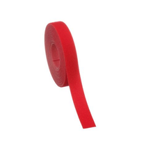 Tak-ty® Hook And Loop Strip Roll Cable Tie, Red Panduit HLS-15R2