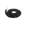 23 AWG 7C Unshielded PVC Retractable Coiled Communication Cable 300V 2ft Retracted, 10ft Extended