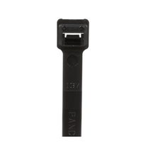 Pan-Ty® PLT2H-L0 Cable Tie, Black, UV PA6.6, 8.1"L 120lb PK50 Panduit PLT2H-L0 (Pack of 50)