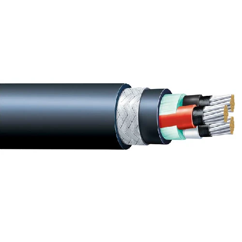 4 Cores 120 mm² JIS C 3410 0.6/1KV (FA-)TPYCYE Shipboard Flame Retardant Power Cable