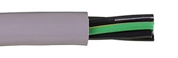 Alpha Wire 80010 24 AWG 5 Conductor Unshielded 600V MPPE Insulation Zero Halogen PUR Continuous EcoFlex Cable