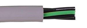 Alpha Wire 80065 10 AWG 3 Conductor Unshielded 600V MPPE Insulation Zero Halogen PUR Continuous EcoFlex Cable