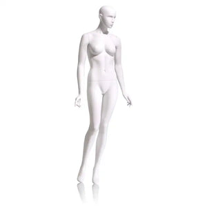 Female Mannequin - Abstract head, Arms by Side, Right Leg Slightly Bent Econoco EVE-5H