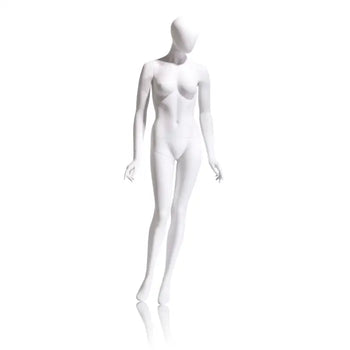 Female Mannequin - Oval head, Arms by Side, Right Leg Slightly Forward Econoco EVE-5H-OV