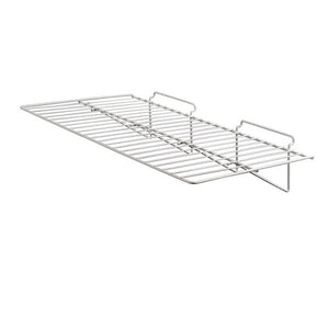 24"W X 12"L Straight Wire Shelf For Slatwall Econoco EWH/2412 (Pack of 6)