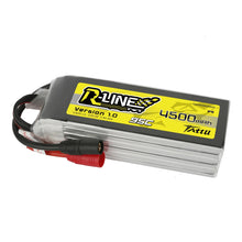 Tattu R-Line 4500mAh 6S1P 22.2V 95C Lipo Battery Pack With AS150 Plug