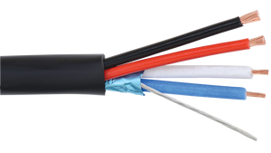 Alpha Wire M14478 24+22 AWG 8 Conductor 350V Foil/Unshielded PVC Communication and Control Cable