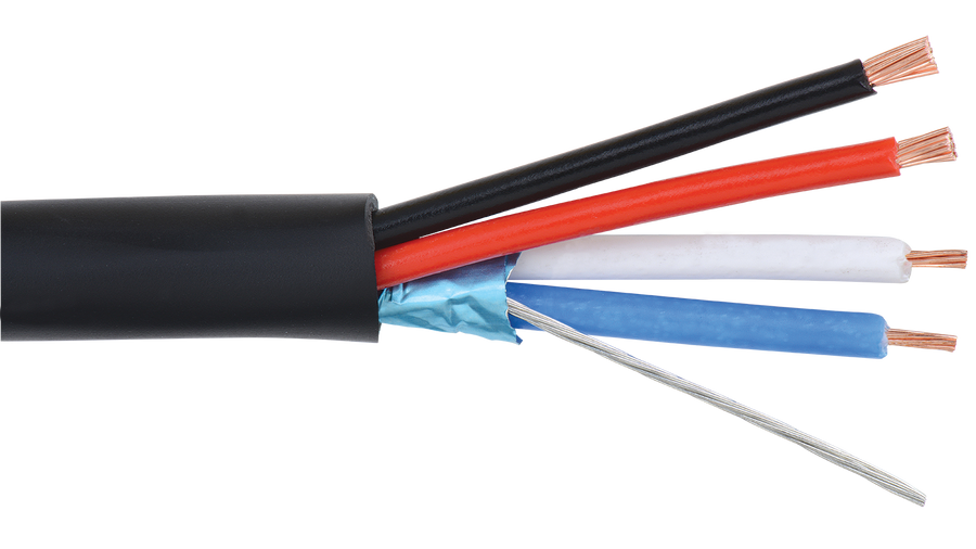 Alpha Wire M14478 24+22 AWG 8 Conductor 350V Foil/Unshielded PVC Communication and Control Cable