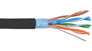 24 AWG 4 PAIR CMP SHIELDED CAT5E SOLID BARE ANNEALED COPPER HIGH PERFORMANCE DATA CABLE