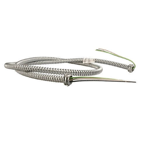 SW10144 3/8" Trade Electri Flexible Conduits Galvanized Steel Metal Pre-Assembled Whips Non-Jacketed