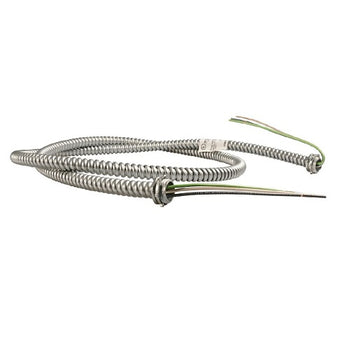 SW10122 3/8" Trade Electri Flexible Conduits Galvanized Steel Metal Pre-Assembled Whips Non-Jacketed