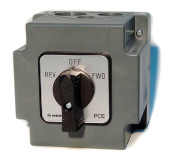 20A 3 Pole Springer Controls/MERZ Encl Reversing Switch Maintained Lever Handle W151/3-I2-CA