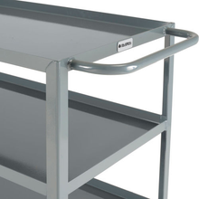Steel Utility Cart w/3 Tray Shelves 1200 lb Capacity 48"L x 24"W x 35"H 800462