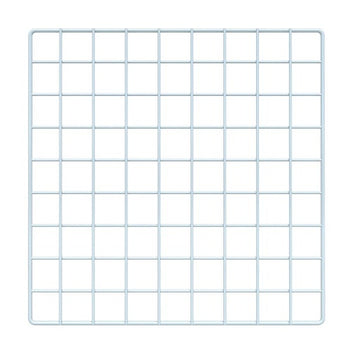 White Grid Cubbie Panel - 14