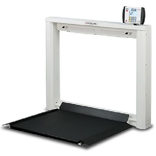 Fold Down Platform Digital Wall Mount Wheelchair Scale Detecto 7550