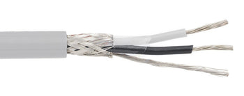 Alpha Wire 2837/3 20 AWG 3 Conductor Braid 600V FEP Jacket Communication and Control Cable