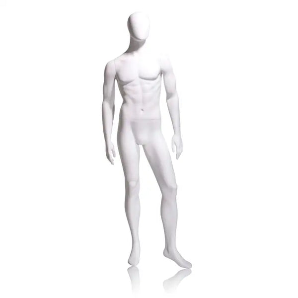 Male Mannequin - Headless, Arms by Side, Left Leg Slightly Forward