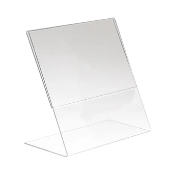 Acrylic Slantback Sign Holders for Counter Tops Econoco HP/CT811V-SB