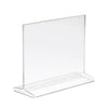 Acrylic Top Load Sign Holders for Counter Tops Econoco HPCT57HTP (Pack of 5)