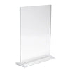 Acrylic Top Load Sign Holders for Counter Tops Econoco HPCT811VTP