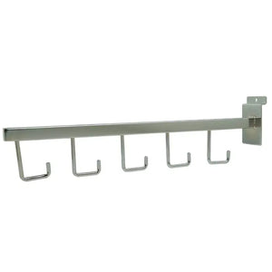 5-Hook Square Tubing Faceout for Slatwall Econoco HW/5H