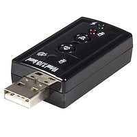 Virtual 7.1 USB Stereo Audio Adapter External Sound Card into a Turn a USB port Maximum Data Transfer 480 Mbps