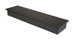 60" Wood Platform Bases For Glass Cubbies Black Econoco WD6016-BK