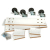 Optional Caster Kits For Slatwall Merchandiser WDCAS2H48