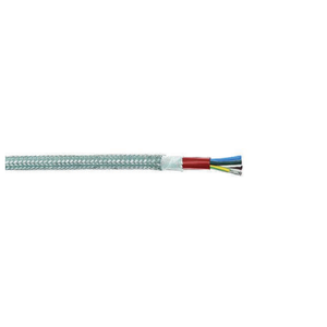 14 AWG 2 Cores SiHF-GLP TC Overall Steel Braid High And Low Temperature Silicone Cable 6111402