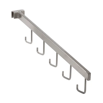 Boutique Series 5-Hook Rectangular Tubing Waterfall for Saddle Mount Econoco BQRH5HSN (Pack of 5)