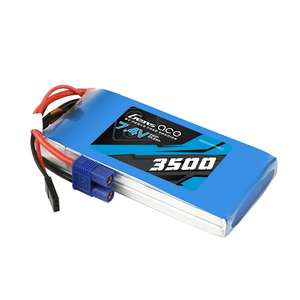 Gens Ace 3500mah 2S1P 7.4V RX Lipo Battery Pack With JR And EC3 Plug