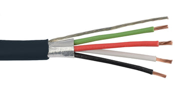 Alpha Wire M13233 20 AWG 3 Conductor Foil Shield PE Insulation 300V Communication and Control Cable