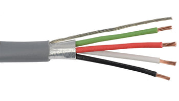 Alpha Wire M39031 24 AWG 10 Conductor Foil Shield SR-PVC Insulation 300V Manhattan Audio/Video Cable