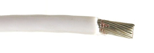 M22759/3-12-95 12 AWG White Green Nickel Plated Copper Conductor PTFE Glass Tape Cable