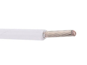 M22759/5-20-98 20 AWG White Gray Silver Plated Copper Conductor Mineral Filled Extruded PTFE Cable