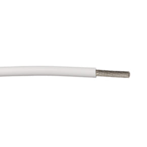 M22759/6-14-9 14 AWG White Nickel Plated Copper Conductor Mineral Filled Extruded PTFE Cable
