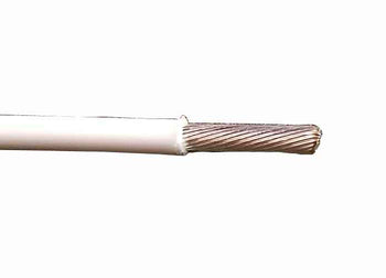 M22759/9-26-95 26 AWG White Green Silver Plated Copper Conductor Extruded PTFE Cable