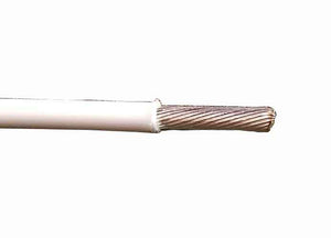 M22759/9-26-95 26 AWG White Green Silver Plated Copper Conductor Extruded PTFE Cable