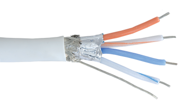 Alpha Wire M2412 28 AWG 15 Conductor Foil/Braid Shield SR-PVC Insulation 300V Manhattan Electrical Computer Cable