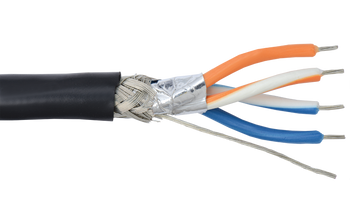 Alpha Wire M3986 24 AWG 10 Pair Foil/Braid Shield PE Insulation 300V Low Capacitance Manhattan Computer Cable