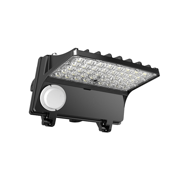 Aeralux Motisi 100-Watts 120V-277V 5000K CCT White Photocell Daylight Sensor Wall Pack Light