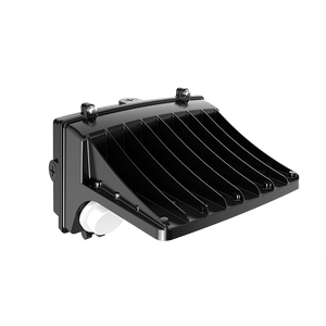 Aeralux Motisi 40-Watts 120V-277V 4000K CCT Black Photocell Daylight Sensor Wall Pack Light