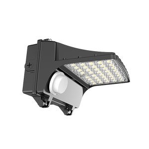 Aeralux Motisi 120-Watts 120V-347V 5000K CCT Aluminium Photocell Daylight Sensor Wall Pack Light