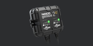 Genius 6V/12V 4-Amp Smart Battery Charger Battery Maintainer, and Battery Desulfator Max 30 Watts x 2 Banks NOCO GENIUS2X2